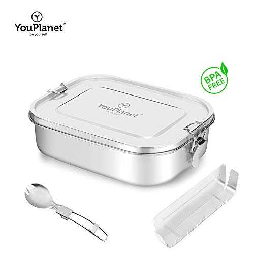 YouPlanet® Premium Lunchbox 1400ml Edelstahl