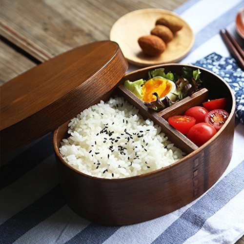 Holz-Bento-Box, Sushi-Box im jap. Stil, wiederverwendbar