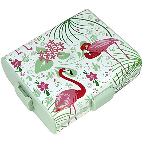 COM-FOUR® Brotdose mit Flamingo-Motiven